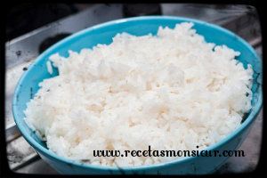 Receta de arroz blanco con Monsieur Cuisine fácil